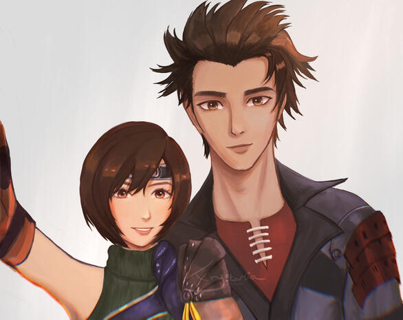 Yuffie and Sonon (FF7R)